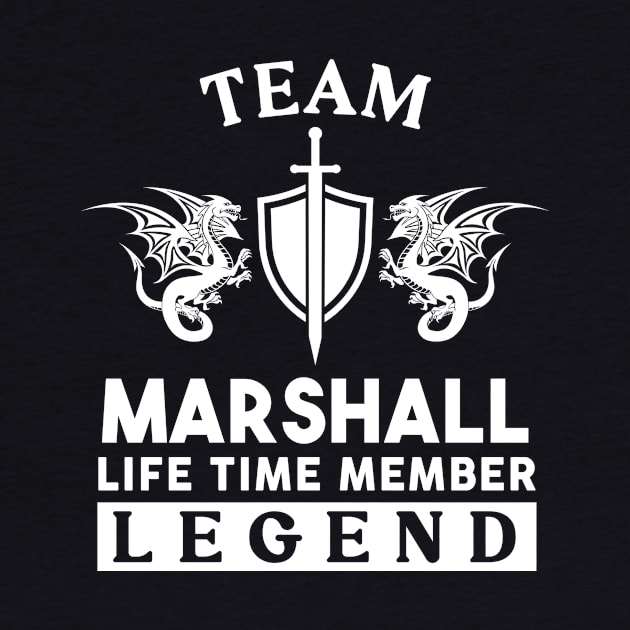 Marshall Name T Shirt - Marshall Life Time Member Legend Gift Item Tee by unendurableslemp118